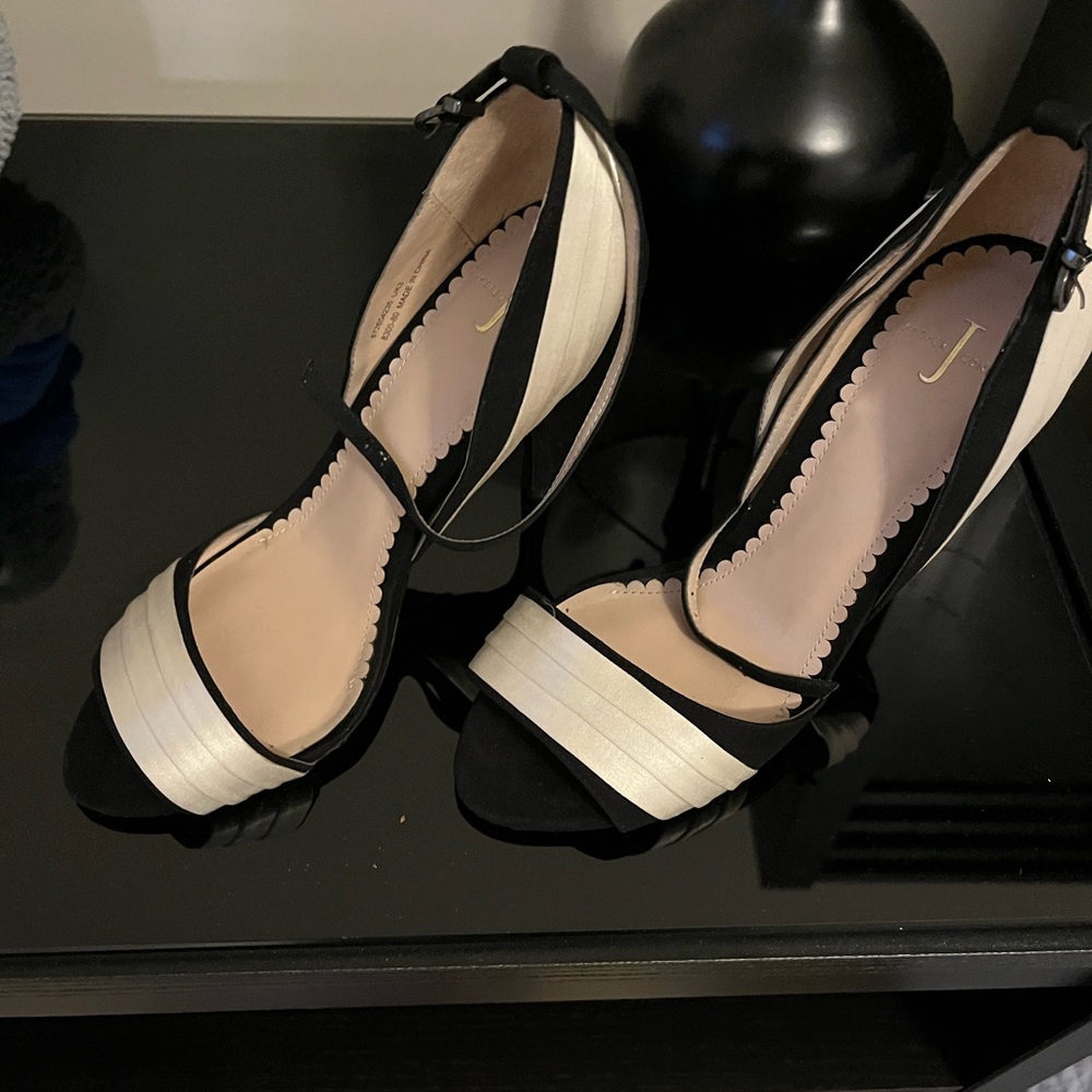 Elegant Black and White Women's Heels